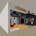 Hong Young Design Clothing Store With Fashion Clothes Mannequin And Display Racks
