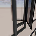 Various Window Design Types Featuring Different Opening Styles And Frame Structures 3d model