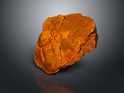 Natural Orange Stone And Wood Material With Rustic Texture For Decor Design Elements 3d model