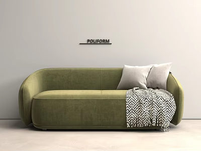 Modern double sofa 3d model