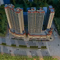 High Rise Residential Buildings Featuring Modern Exterior And Surrounding Greenery And Roads