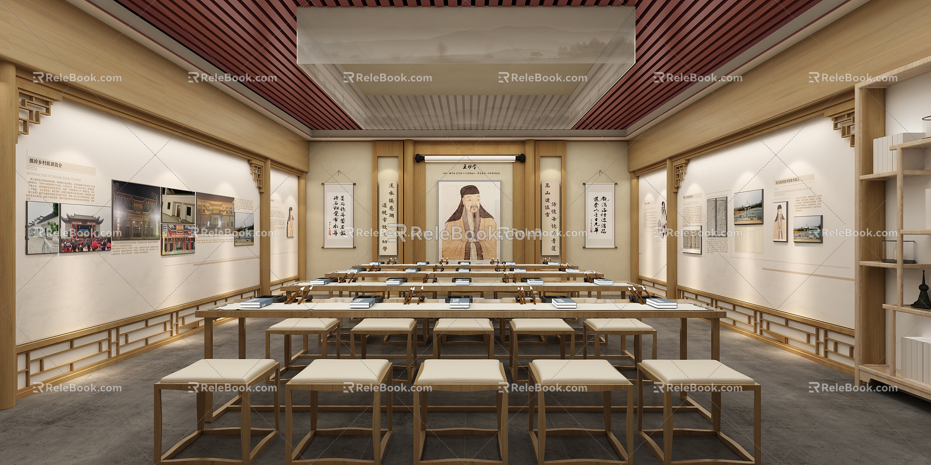 New Chinese Memorial Hall Memorial Hall model