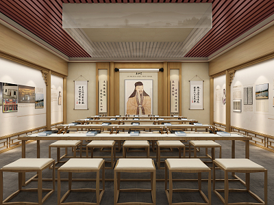 New Chinese Memorial Hall Memorial Hall model