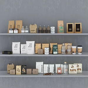 Drinks Food Coffee Bags Coffee Food Drinks 3d model