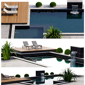 Swimming Pool Modern Swimming Pool 3d model