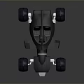Futuristic Black Concept Car With Large Wheels And Sleek Exterior Design