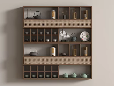 New Chinese Tea Cabinet 3d model