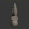 Intricate Wheel Shaped Carved Stone Sculpture With Spokes And Base Design