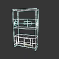 Classic Chinese Style Wooden Bookshelf With Multiple Shelves And Cabinet Doors Design