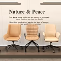 Modern Comfortable Office Chairs With Ergonomic Design And Various Neutral Colors