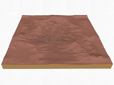 Modern Terrain Landscape Desert Terrain Micro Terrain 3d model