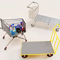 Different Types of Shopping Trolleys and Transport Carts for Logistics Use