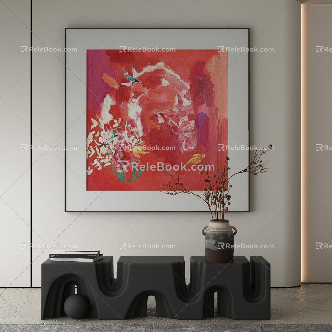 modern decorative painting 3d model