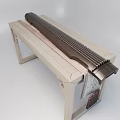 Traditional Chinese Guqin Instrument On Light Colored Wooden Qin Table With Carved Patterns