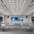 modern classroom 3d model