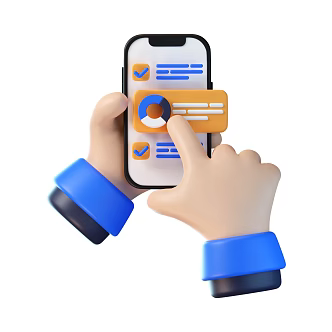 Modern Mobile Phone Smart Phone Cartoon Mobile Phone Cartoon Small Gestures 3d model