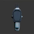 Futuristic Energy Gun With White Body And Blue Glowing Elements In Sleek Design