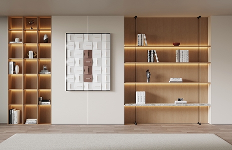 Simple bookcase 3d model