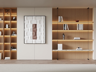 Simple bookcase 3d model