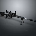 High Precision Tactical Sniper Rifle With Scope Bipod And Long Barrel Design