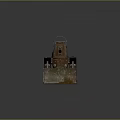 Vintage Rusted Military Tank With Front Shovel Cannon And Tracks