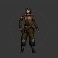 Fantasy Character Featuring Creature Inspired Antennae In Brown Outfit With Shoulder Armor