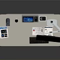 Modern Office Workstation Desk With Monitor Keyboard And Storage Cabinet Sleek Design For Productive Space