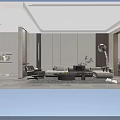 Modern Light Luxury Living And Dining Room Interior Design With Cozy Neutral Tone Furnishings
