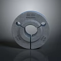 Durable Round Metal Industrial Component With Standard Holes And Mounting Features Made In USA