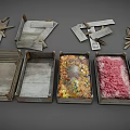 Wooden Crates And Pallets For Storing Colorful Fresh Items In Various Styles