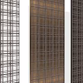 Decorative Room Screens With Grid Patterns And Various Color Textures