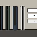 Sleek Modern Upright And Wall Mounted Air Conditioners Fans With Stylish Design