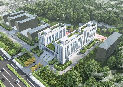 Architectural Design of Chinese Public Security Bureau 3d model