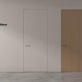 Poliform White and Wooden Swing Doors for Modern Interior Design