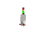 Modern Industrial Control Equipment With Control Panel Display Screen Tri Color Warning Light and Buttons