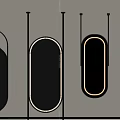 Full-length mirror hanging mirror 3d model