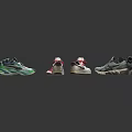 Various Styles Of Casual And Sports Shoes With Different Colors And Designs For Daily Wear