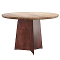 Antique Dining Table Solid Wood Dining Table Round Table Large Board Table Large Round Table Courtyard Round Table Outdoor Round Table Negotiation Table 3d model