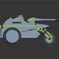 Sci-fi Tank Cartoon Tank Sci-fi Vehicle Sci-fi Vehicle World of Tanks Tank War Anime Tank 3d model