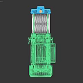 High Performance Blue Electric Water Pump With Metal Body And Motor Housing