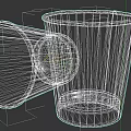 Stylish Paper Cup For Daily Use With Green Abstract Design And Black Symbols