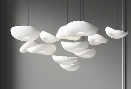 Modern chandelier 3d model