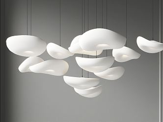 Modern chandelier 3d model