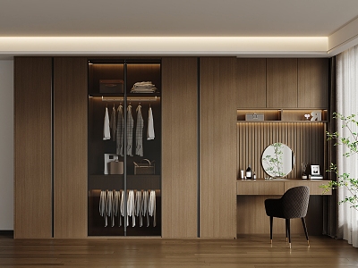 Italian Minimalist Wardrobe Modern Italian Wardrobe Modern Italian Light Luxury Wardrobe 3d model