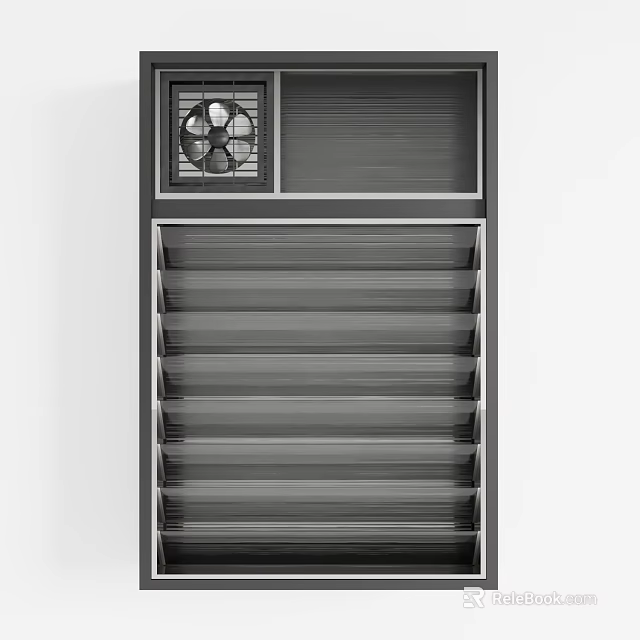 Modern Air Cooler Fan With Vertical Grille Design And Efficient Cooling Function 3d model 