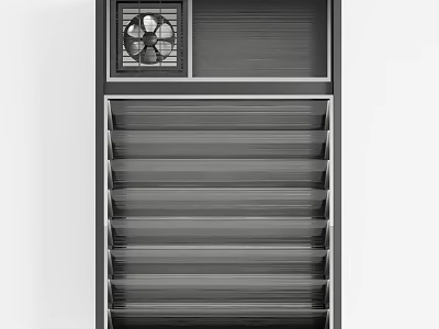 Modern Air Cooler Fan With Vertical Grille Design And Efficient Cooling Function 3d model