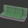 Modern Light Gray Multi person Sofa With Fabric Upholstery And Stitched Seat Details