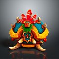 Cartoon Box Treasure Box Cartoon Box Tribal Treasure Box Tribal Box 3d model