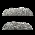 Natural Stone And Wood Carved Art Pieces With Detailed Mountain Textures