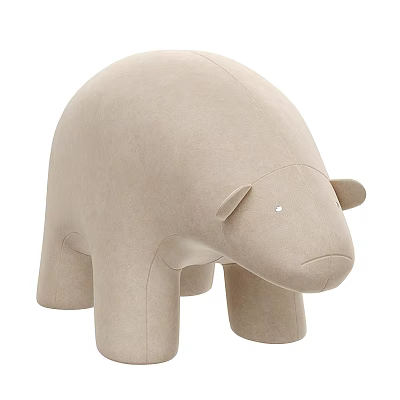 Modern Sofa Stool Bear Rest Stool Animal Shape Leisure Chair 3d model